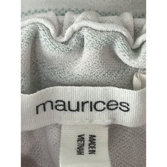 Maurices Women's Top, Medium, White, Blue & Red Accents - Picture 5 of 8